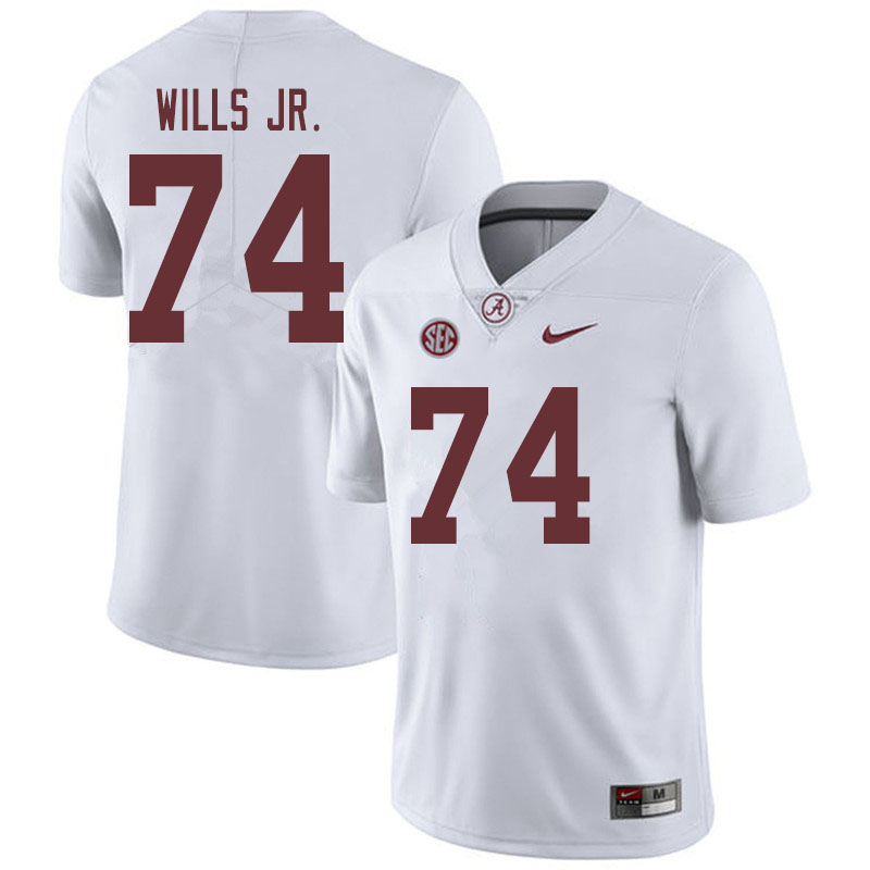 Alabama Crimson Tide Men's Jedrick Wills Jr. #74 White NCAA Nike Authentic Stitched 2019 College Football Jersey NH16C80NC